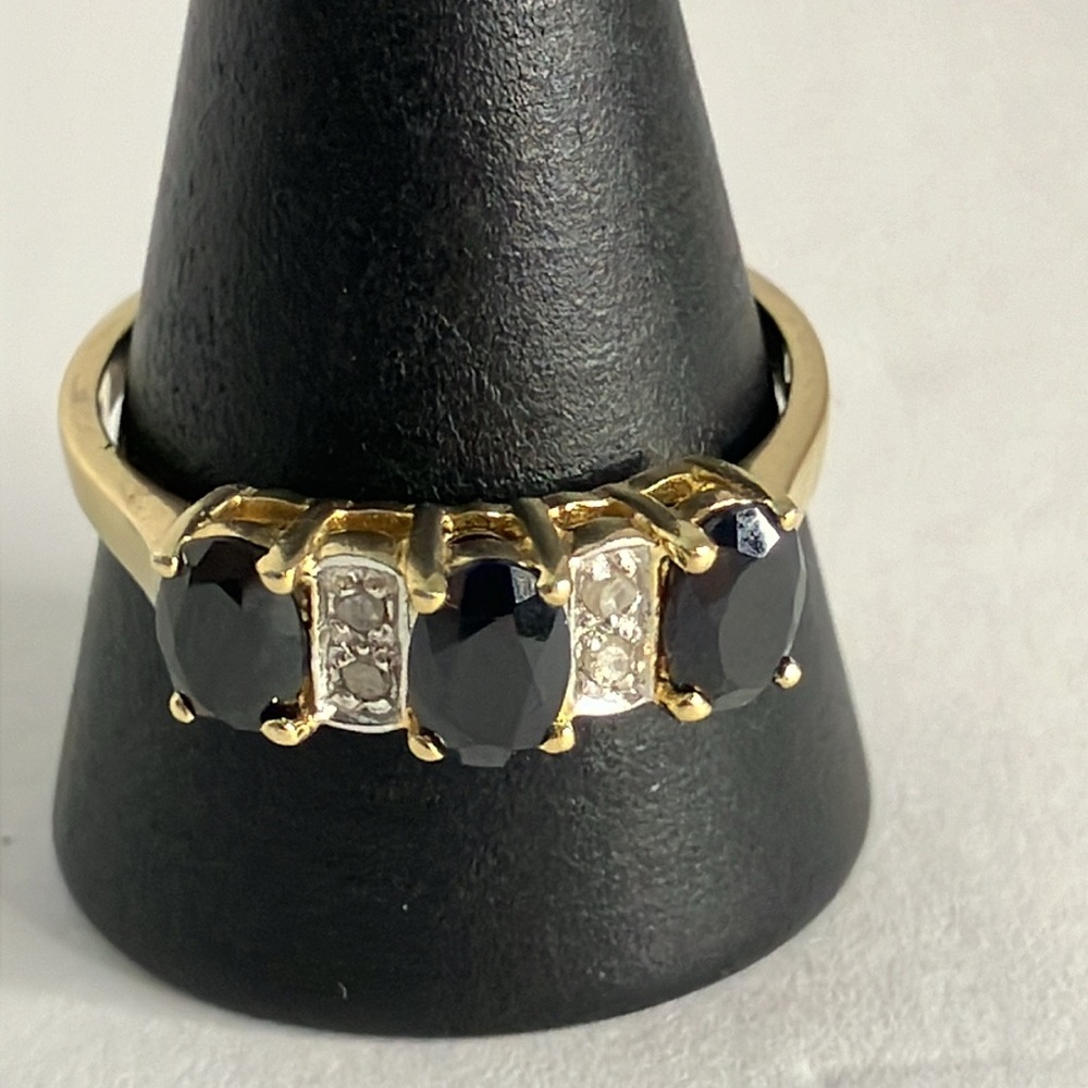 Rare Seta 925 Gold Tone Ring sz 10